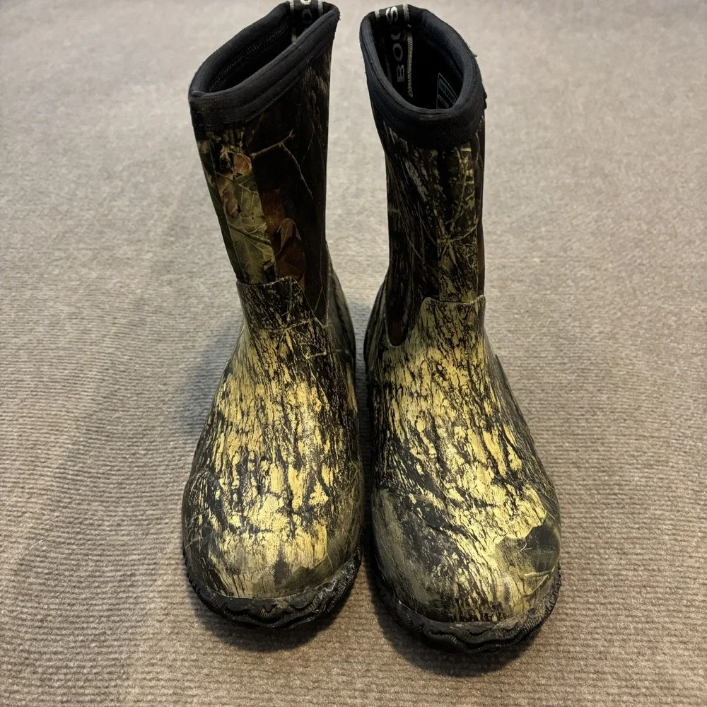 Bogs 30 Below Camo Boots Youth Size 4 Mossy Oak Mid Waterproof Hunting - Picture 4 of 10